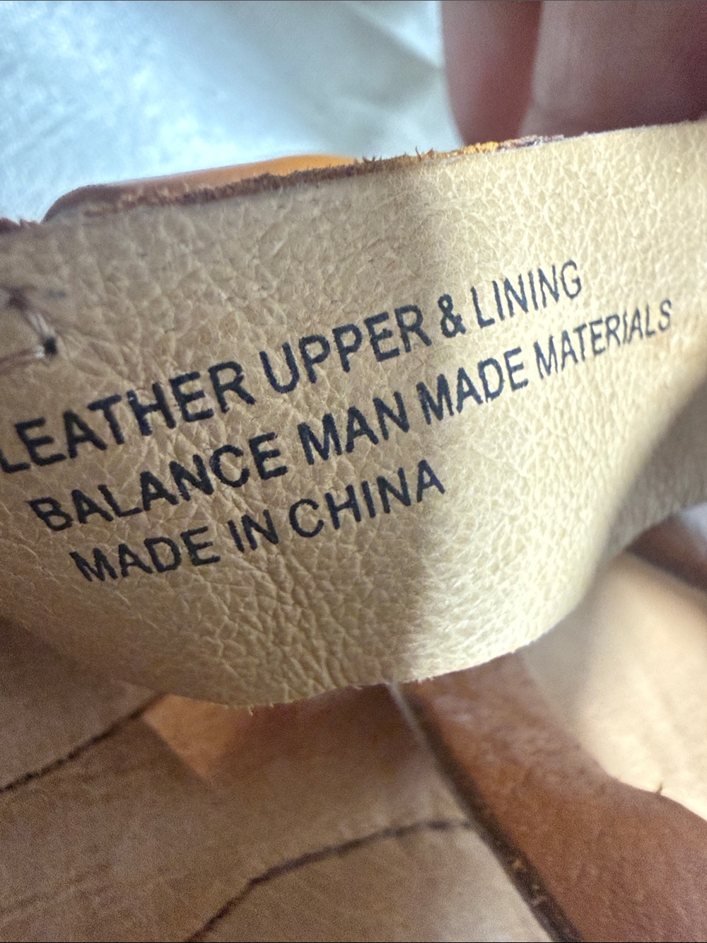 Born Cognac Leather Strappy Sandals - Picture 4 of 6